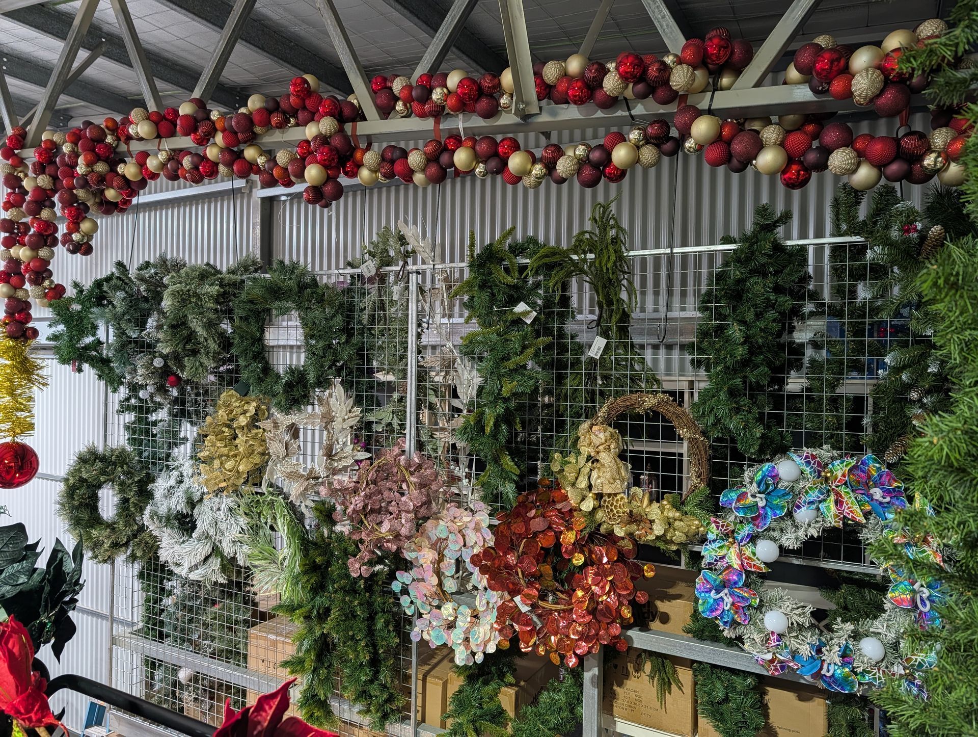 Flower and Plant Display Beneath a Canopy — Jingle Bell Christmas In Casino, NSW