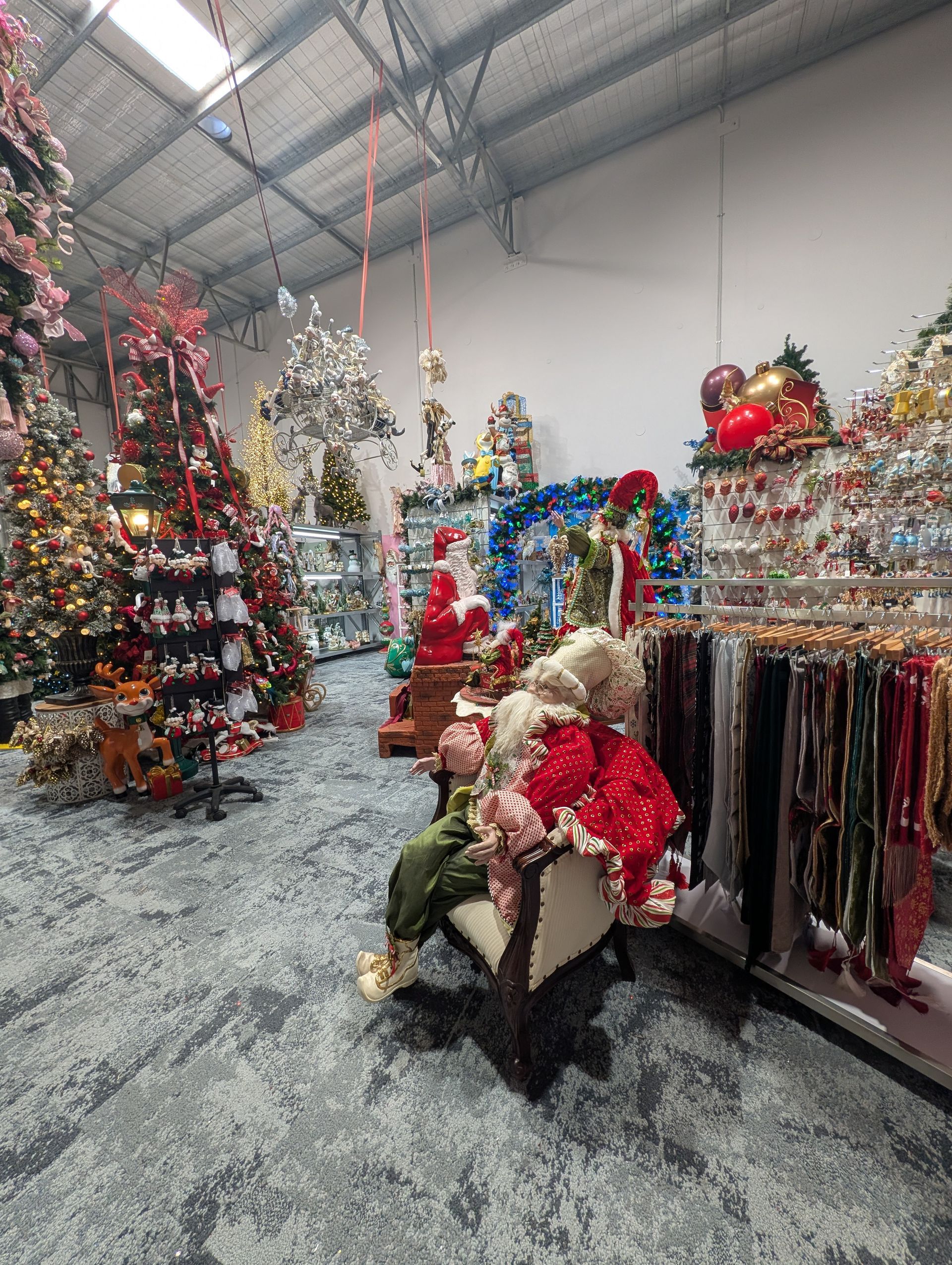 Holiday Decor Showroom with Christmas Trees — Jingle Bell Christmas In Casino, NSW