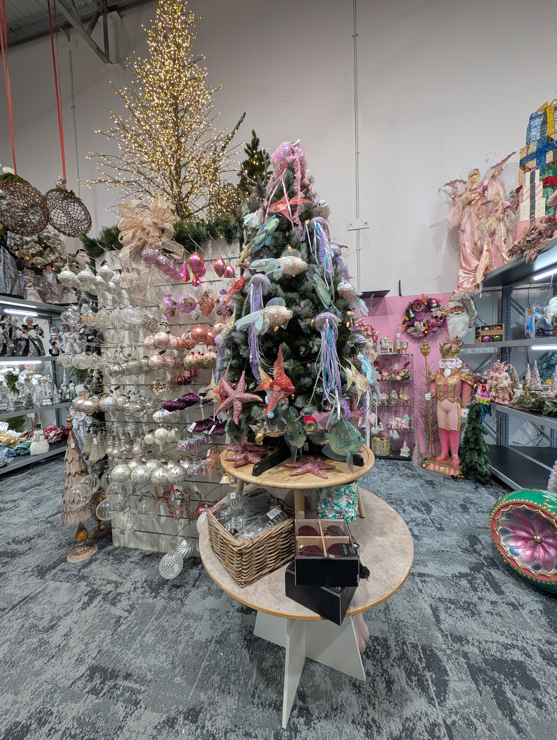 Decorated Christmas Tree on A Display Table in A Festive Shop — Jingle Bell Christmas In Casino, NSW