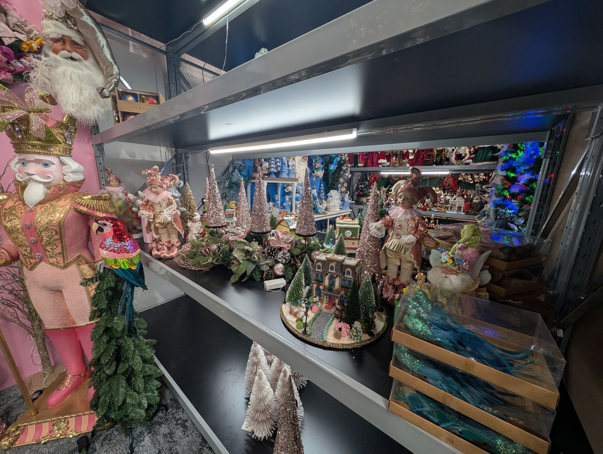 Shelves of Floral Fairy Figurines and Decorations in A Shop Aisle — Jingle Bell Christmas In Casino, NSW