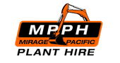 A logo for mrph mirage pacific plant hire