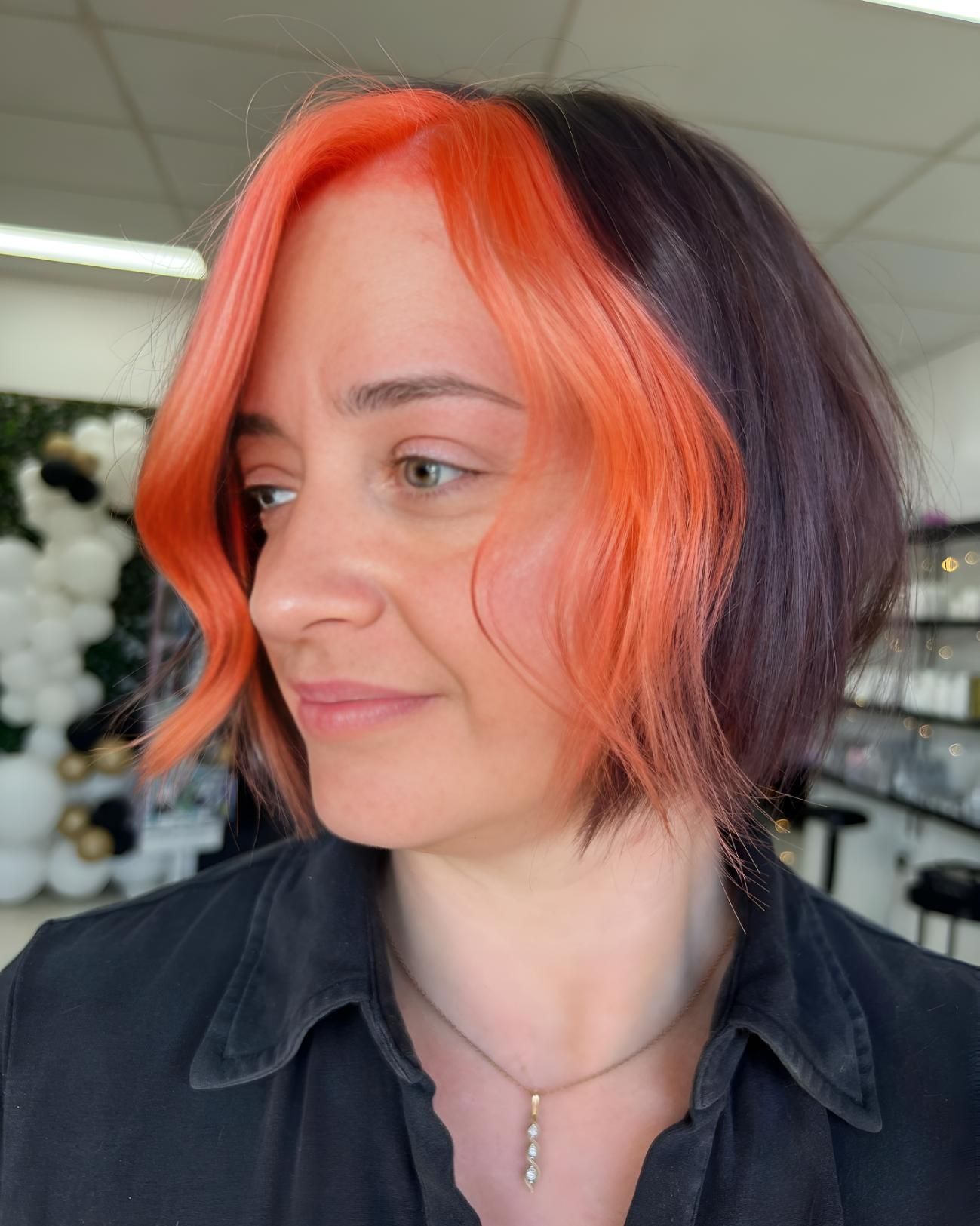 A Woman With Orange Hair — Beautique Hair Lounge & Beauty Bar In Condon, QLD
