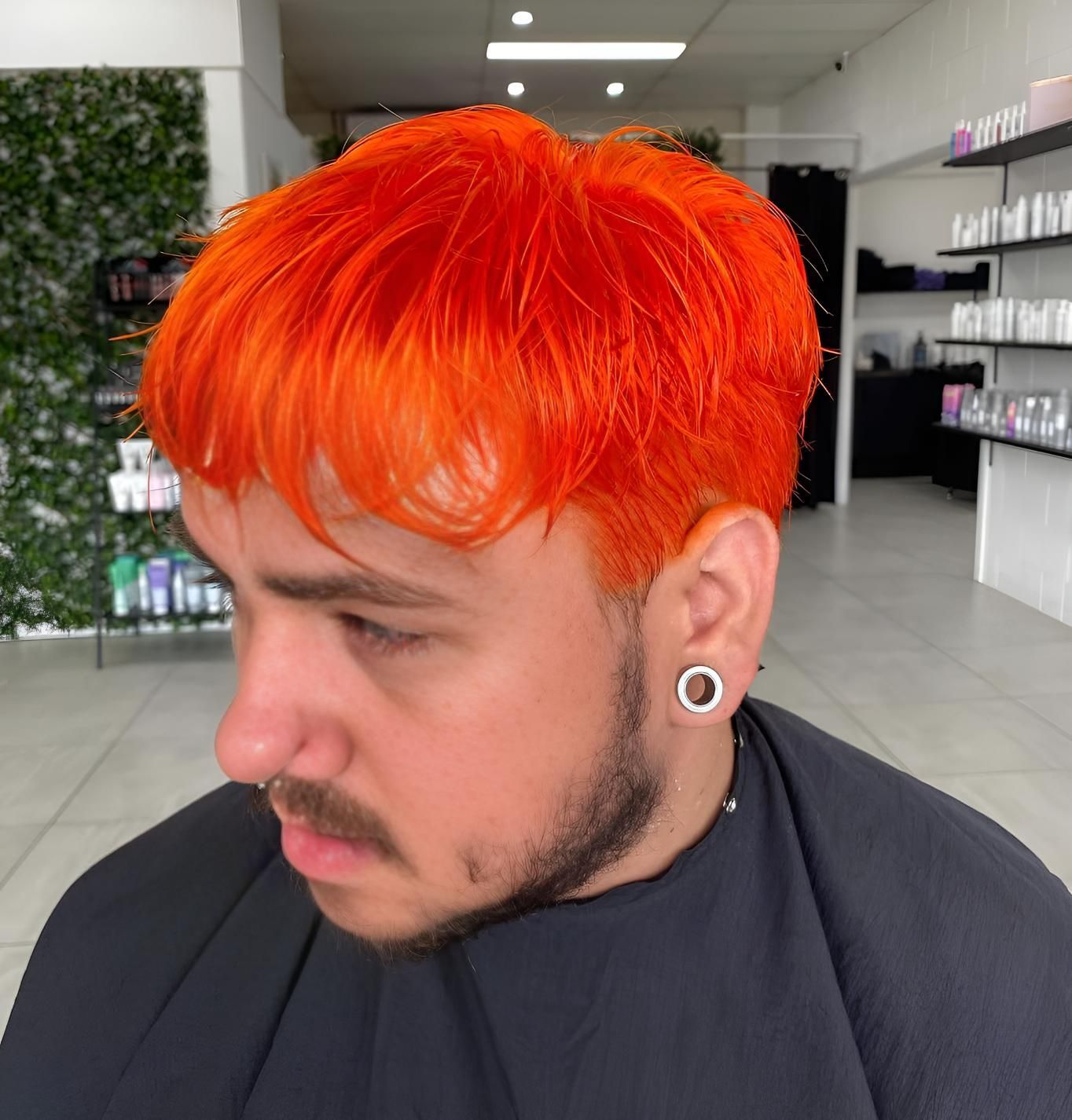 A Man With Bright Orange Hair — Beautique Hair Lounge & Beauty Bar In Condon, QLD
