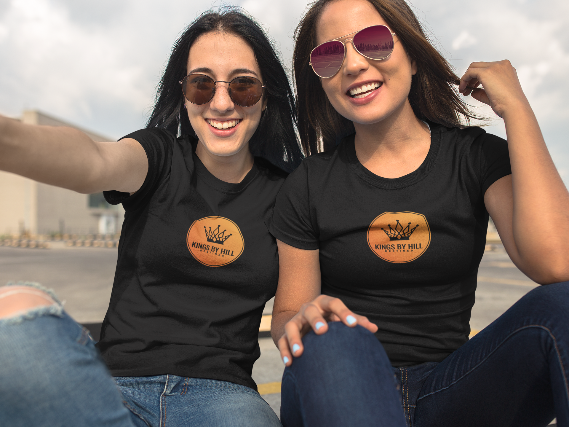 Women's Black T-Shirt (XL)