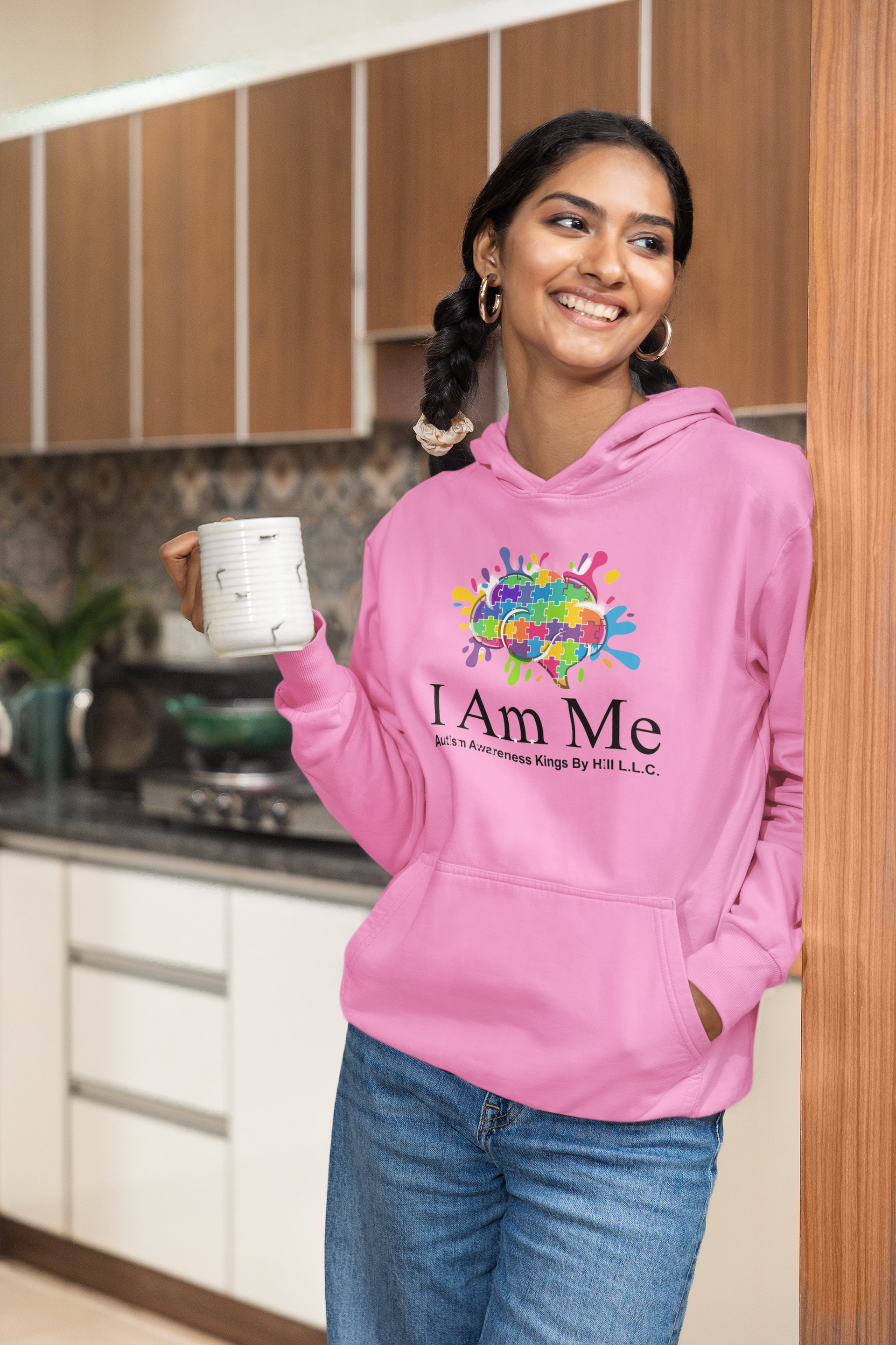 I Am Me (Pink Hoodie)