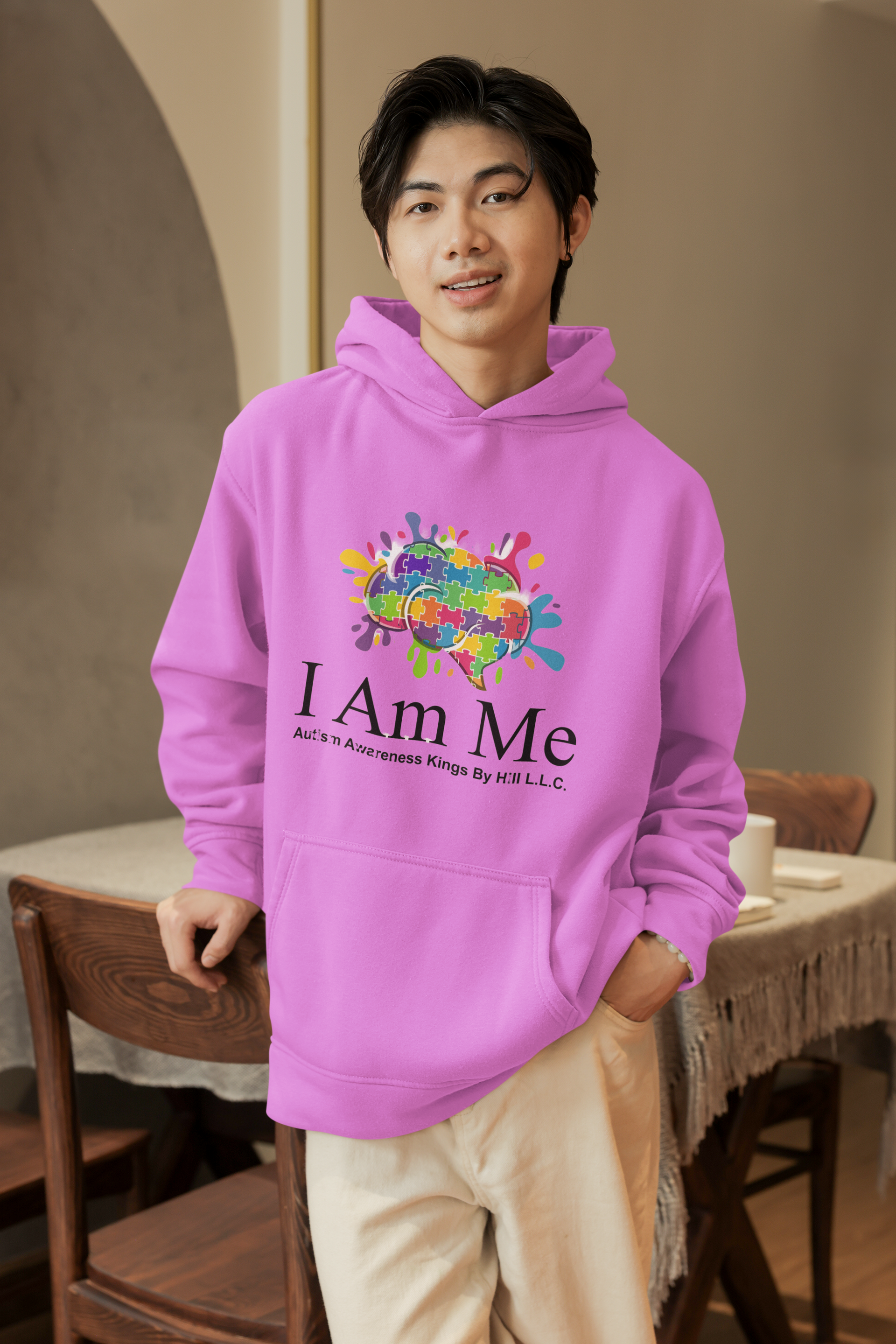 I Am Me (Pink Hoodie)
