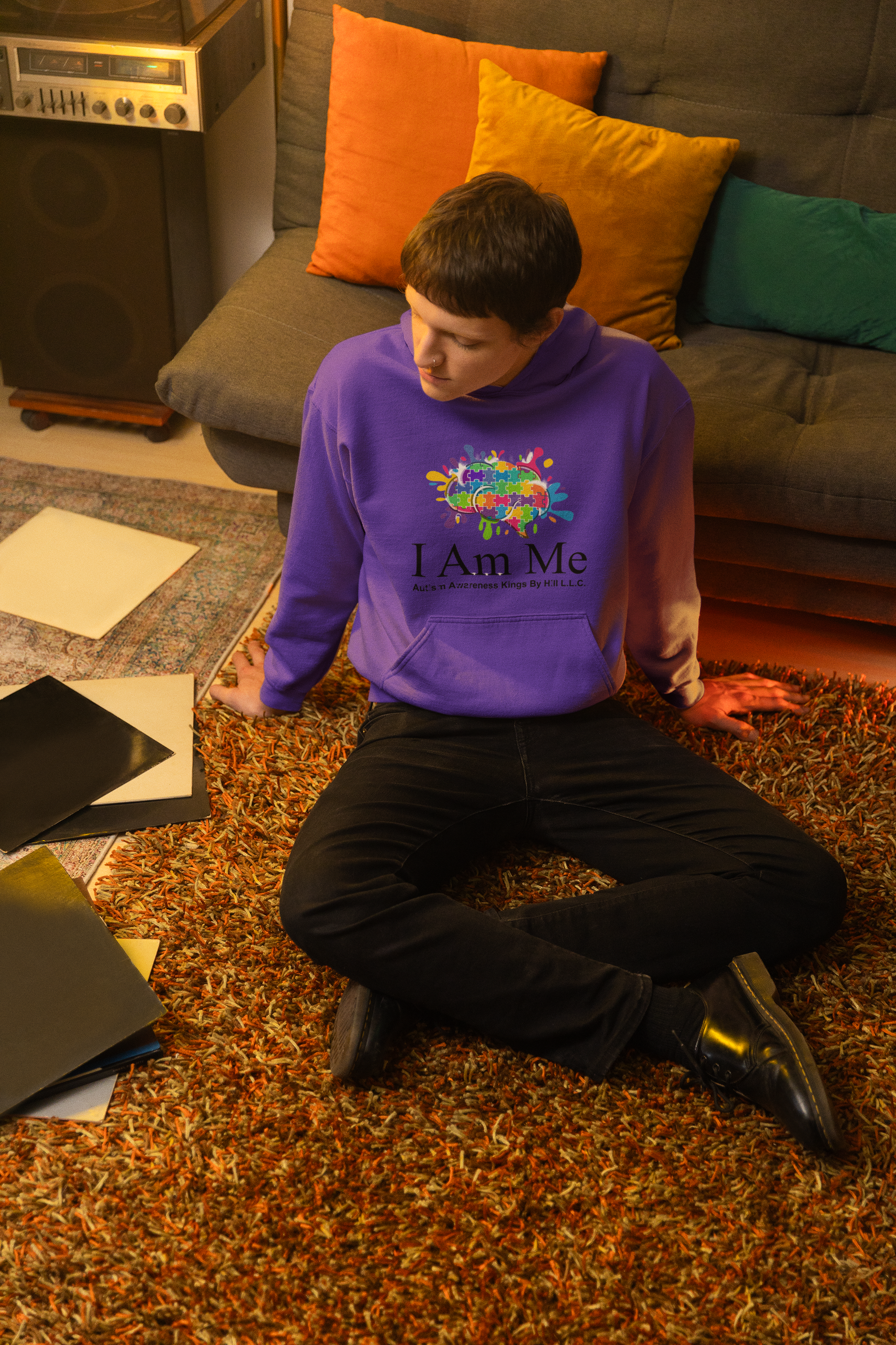 I Am Me (Purple Hoodie)