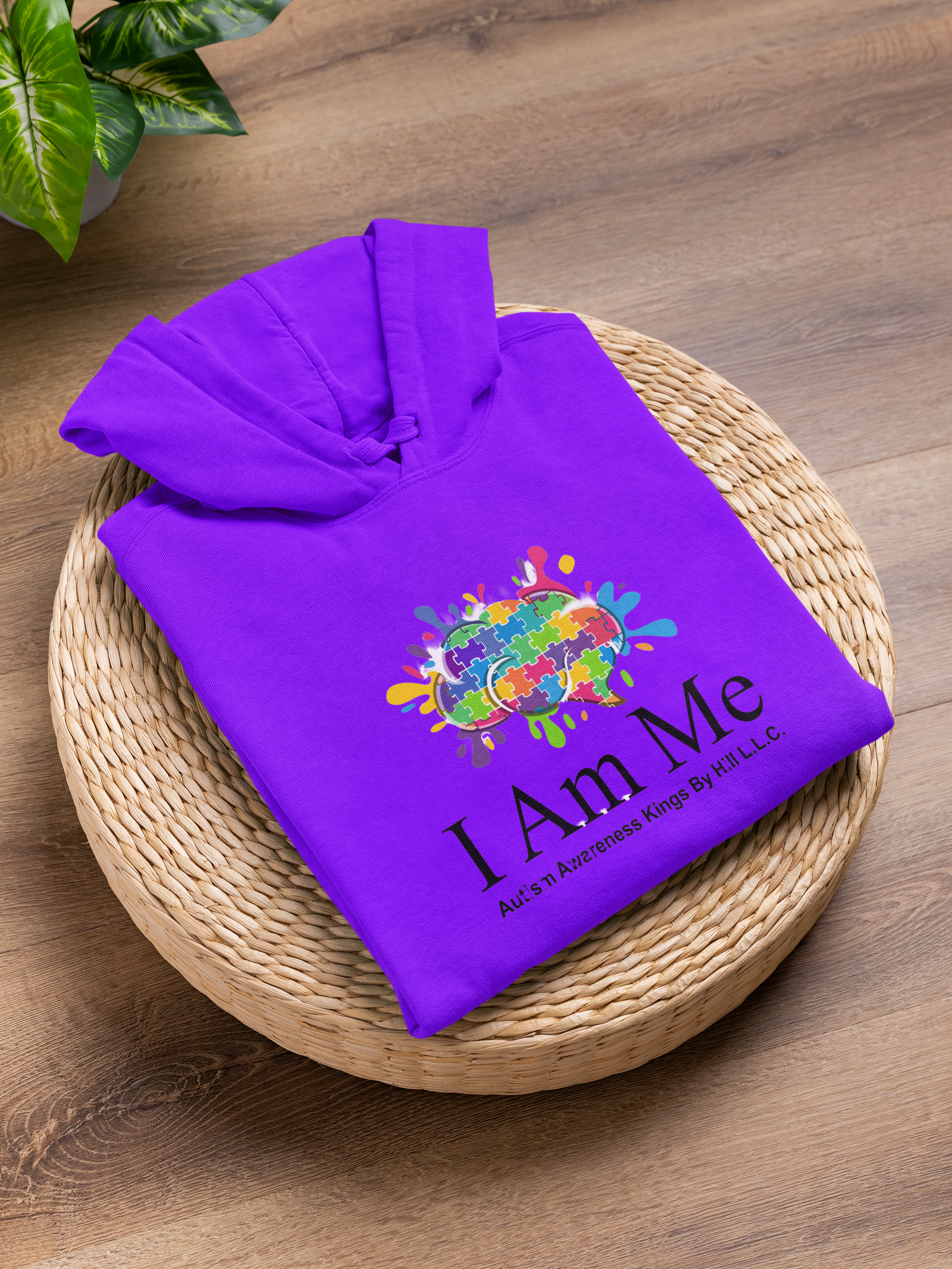 I Am Me (Kids Purple Hoodie)