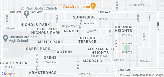 Map of business location