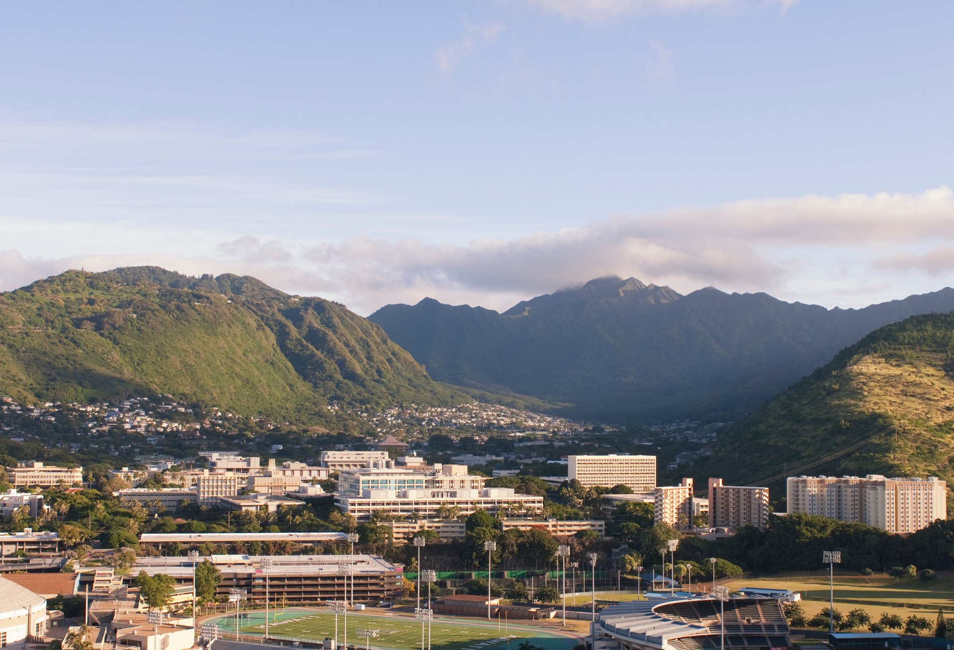 Schools and universities ariel view