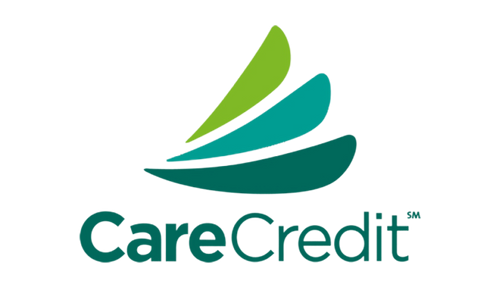 A logo for carecredit with a green sailboat on a white background