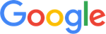 Google logo in blue, red, yellow, green, and red letters.
