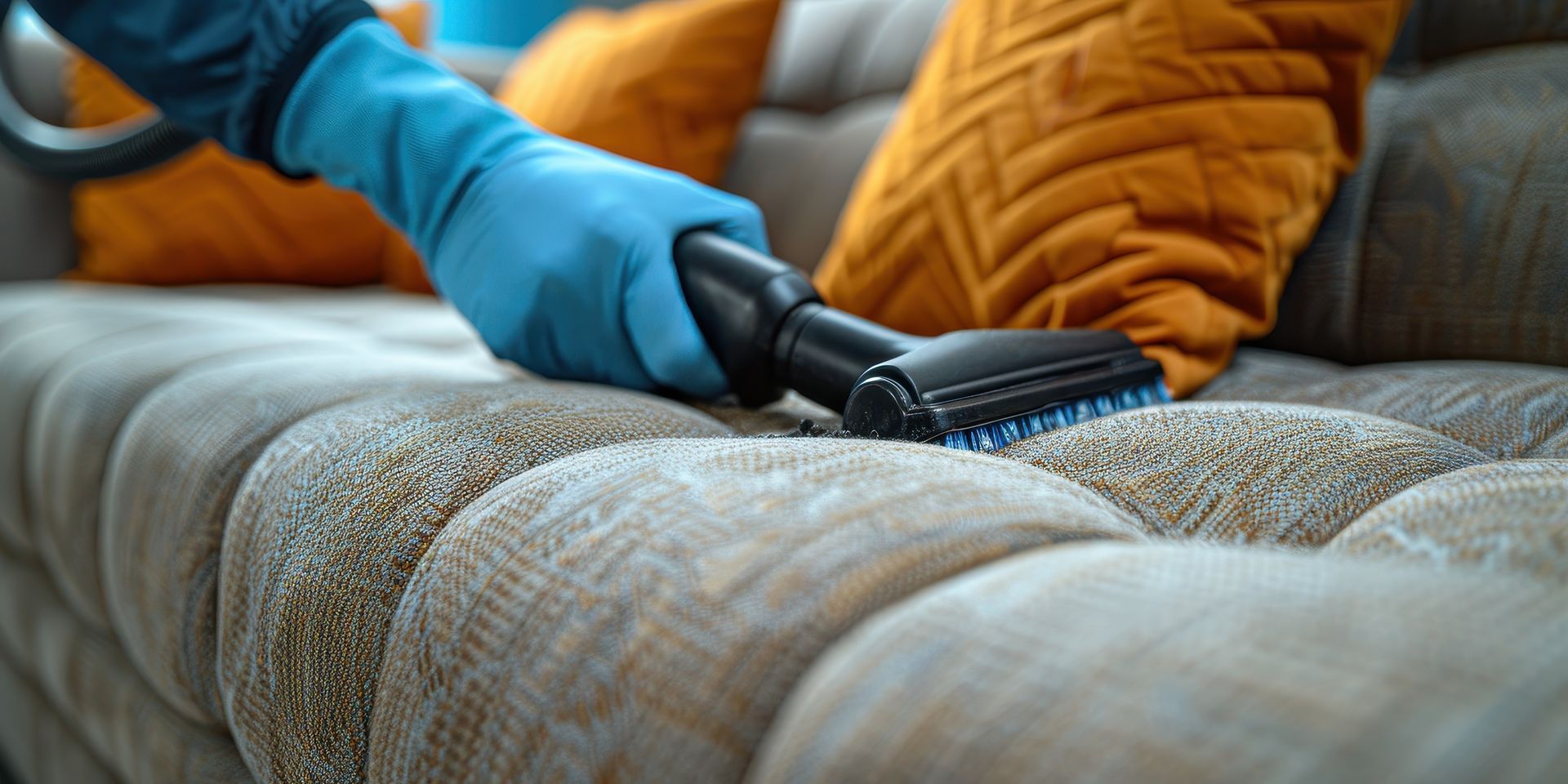Aspiración textil de tú sofá Limpieza y desinfección de tú sofá