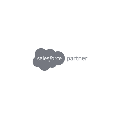A salesforce partner logo on a white background.