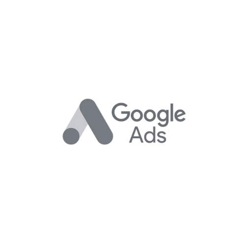 A google ads logo on a white background.