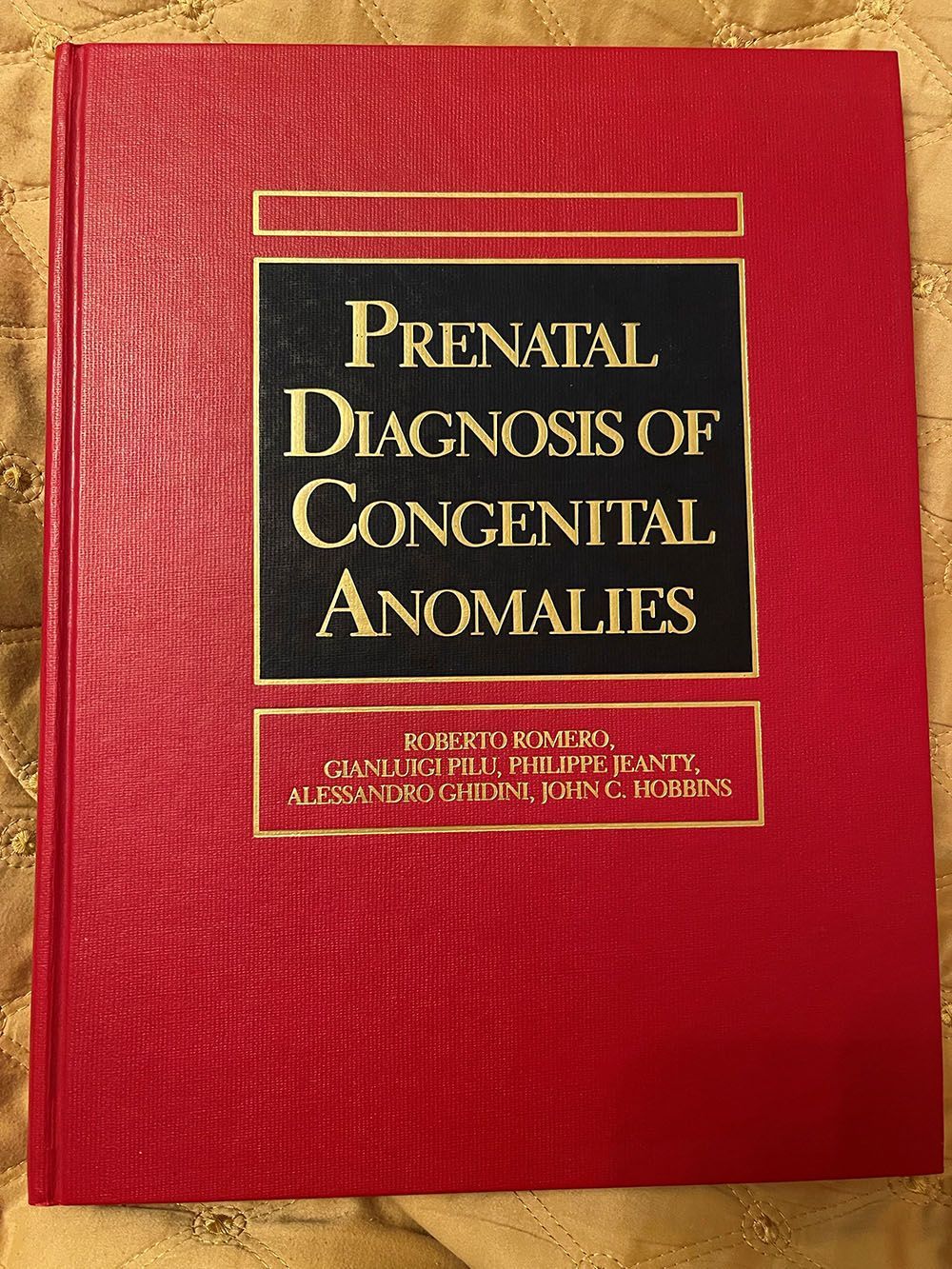 Red book titled 