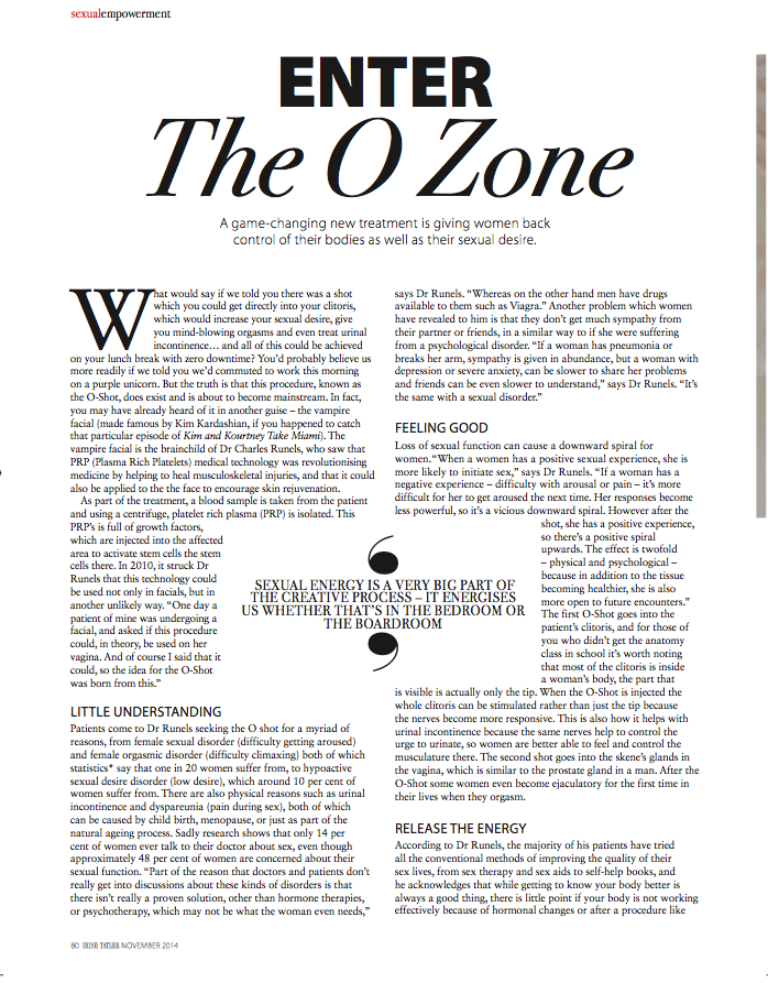 Magazine page: Title