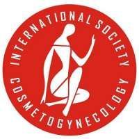 Red circle logo: white stylized figure within; text