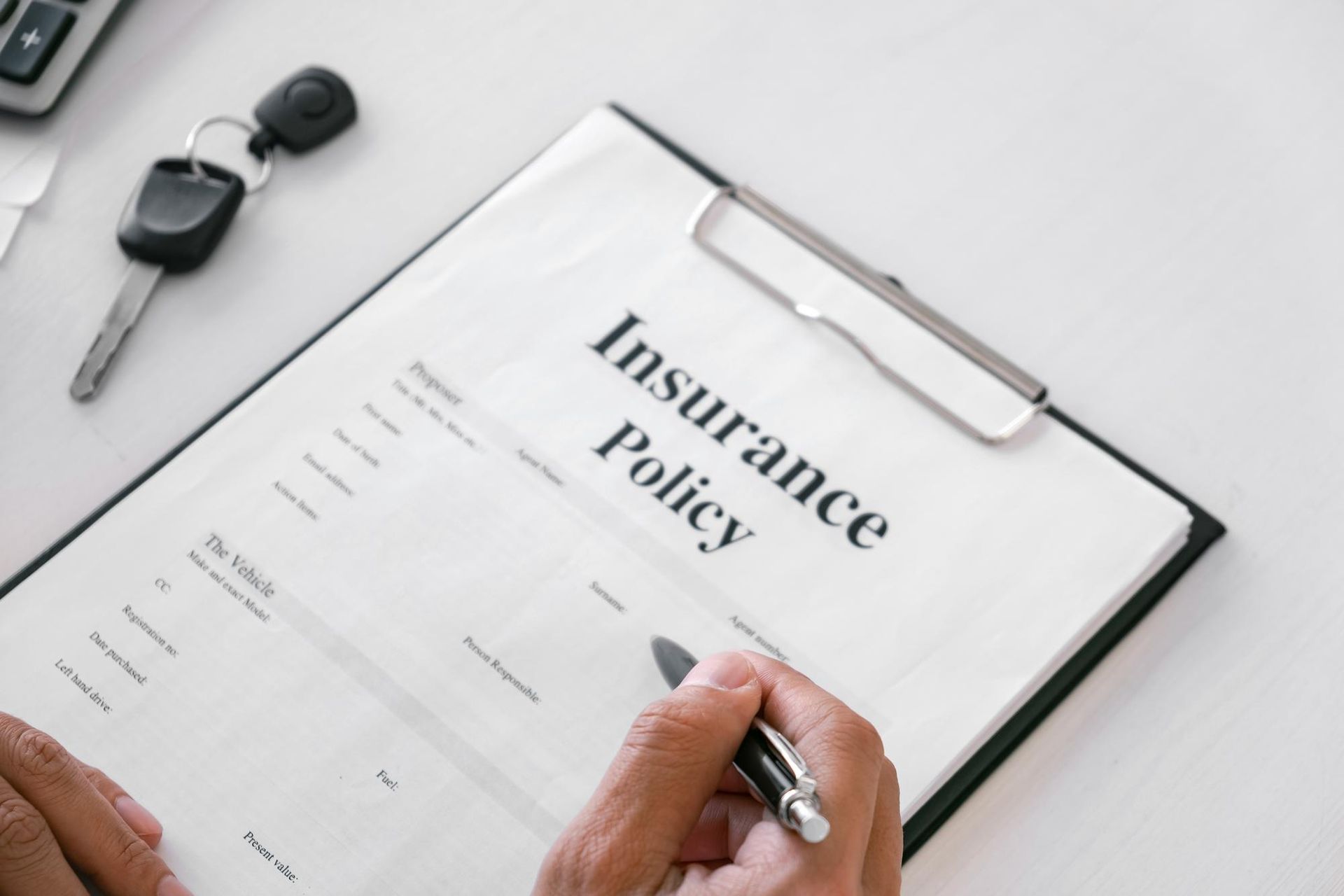 Insurance Policy Documents Sign