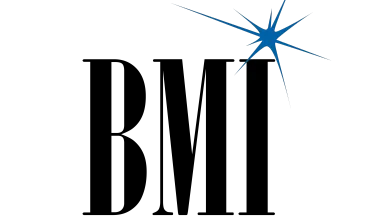 The BMI logo featuring black serif letters with a blue starburst icon above the letter I.