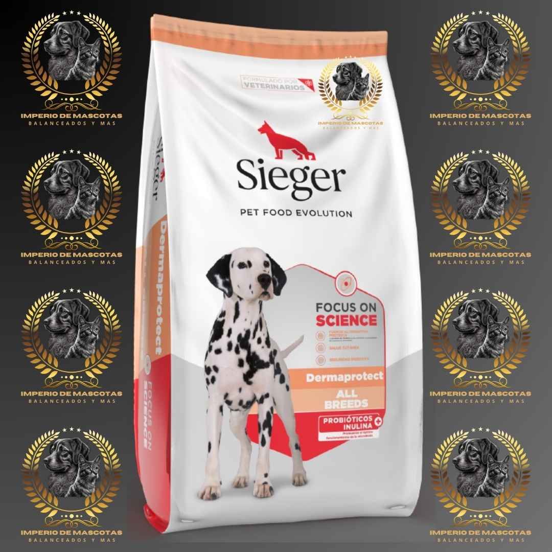 Bolsa de comida para perros con dálmata, texto 