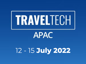 Uma placa azul que diz traveltech apac