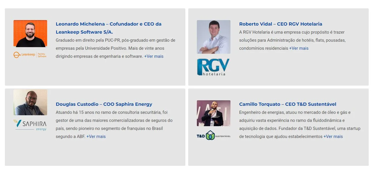 Uma colagem de quatro imagens de um homem com um logotipo rcv no canto.