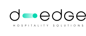 Um logotipo para uma empresa chamada d edge hospital solutions.