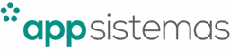 Um logotipo para appsistemas é mostrado em um fundo branco