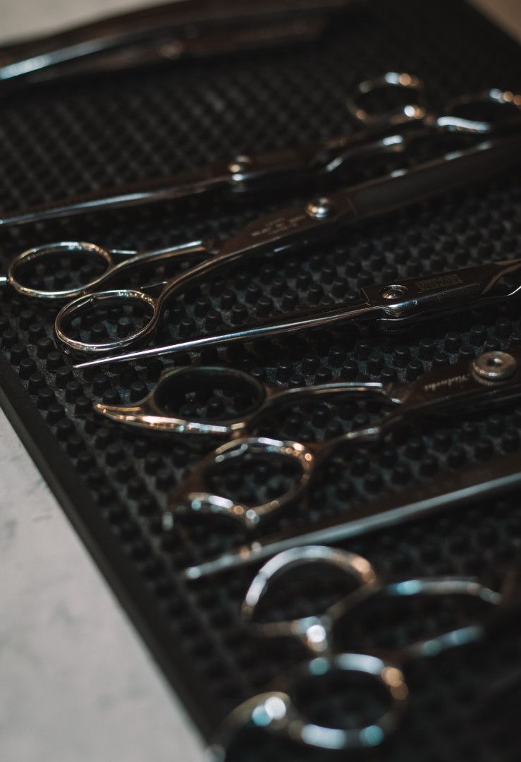 Scissors on Table — Barber Bros & Co - Southport in Southport, QLD