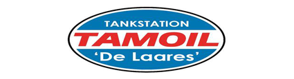 Het logo van het TamOil-tankstation Tankstation TamOil 'De Laares