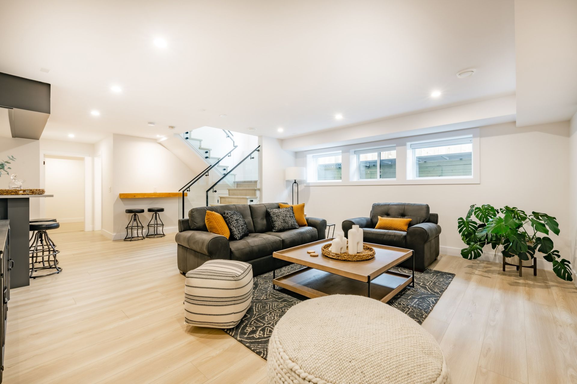 renovated basement