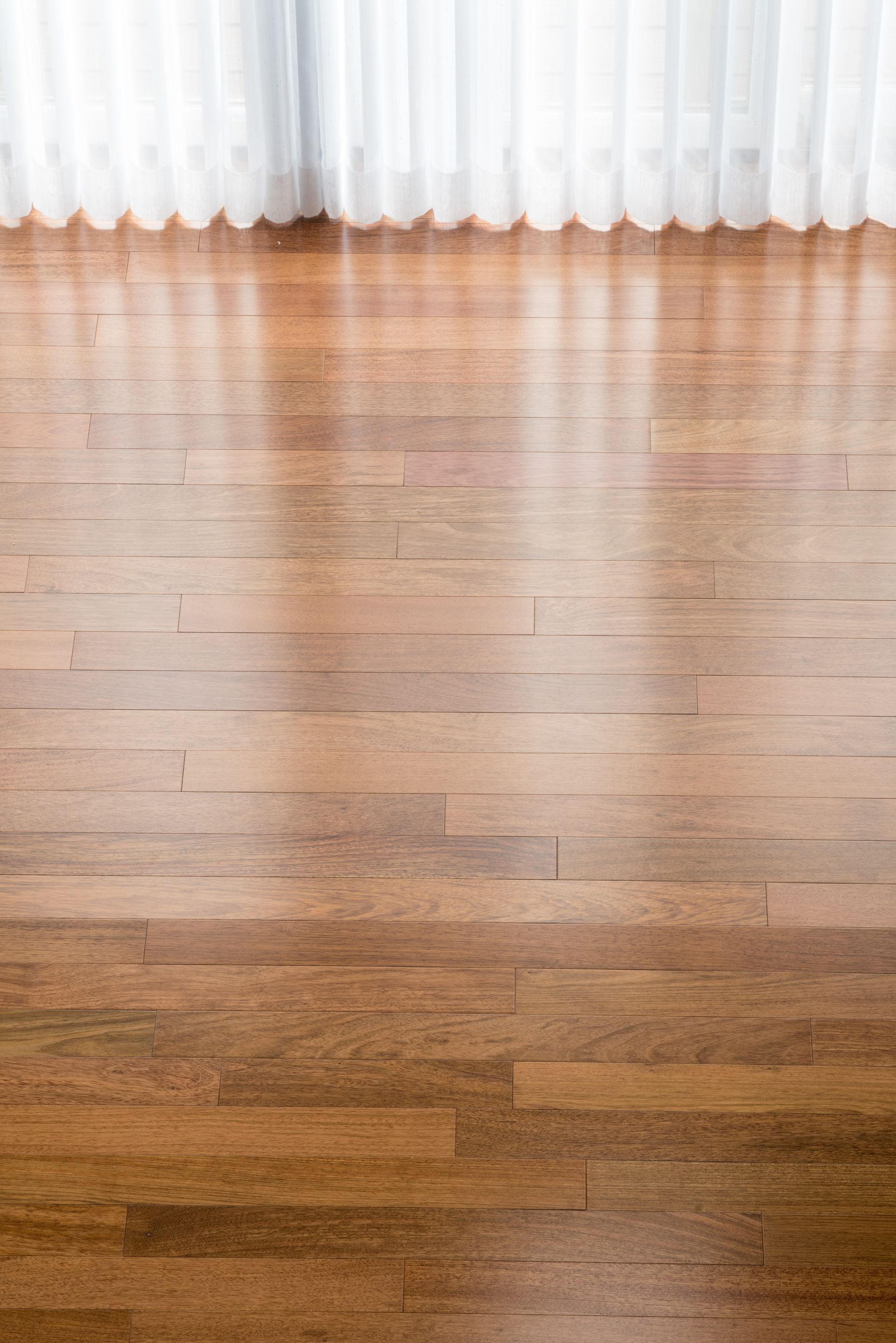 newly installed brazilian cherry hardwood floor