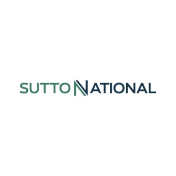 Sutton National logo in green and dark teal on a white background