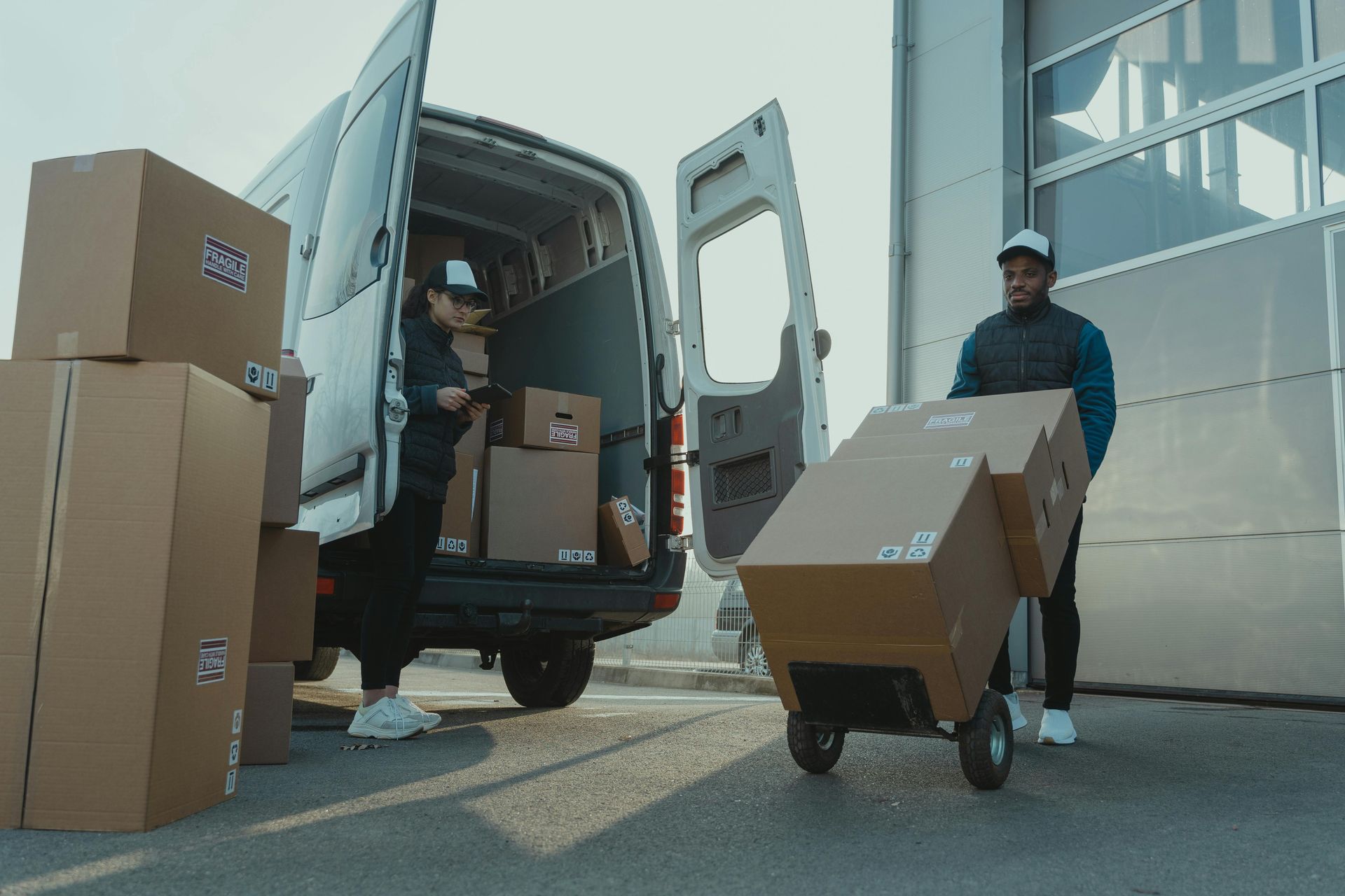 Warehouse inventory aisle for procurement and industrial supply sourcing