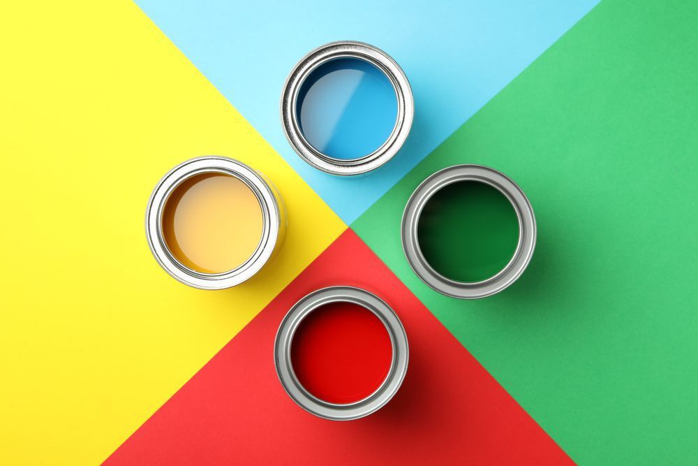 Various Paints on a Multicoloured Background — Paint & Decor in Windorah, QLD