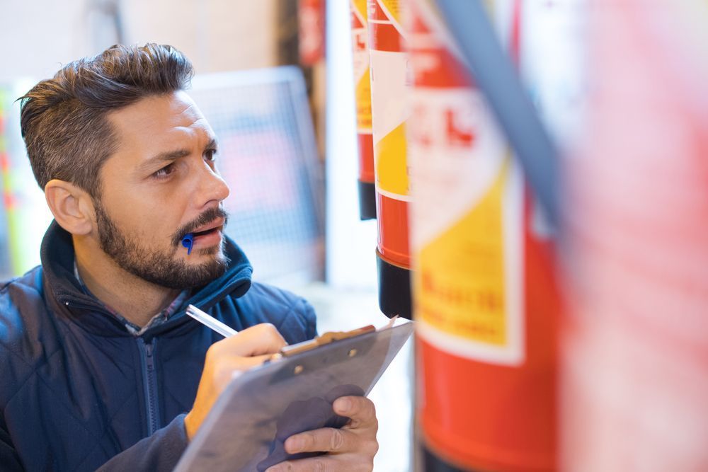 Inspection of Displayed Fire Extinguisher — Fire Safety in Tamworth, NSW
