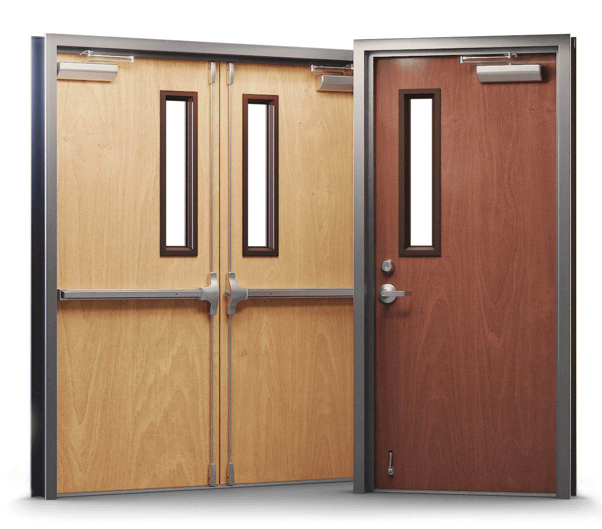 wooden doors