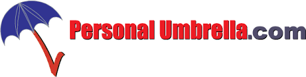 A blue umbrella logo with a red checkmark handle next to the red and blue text