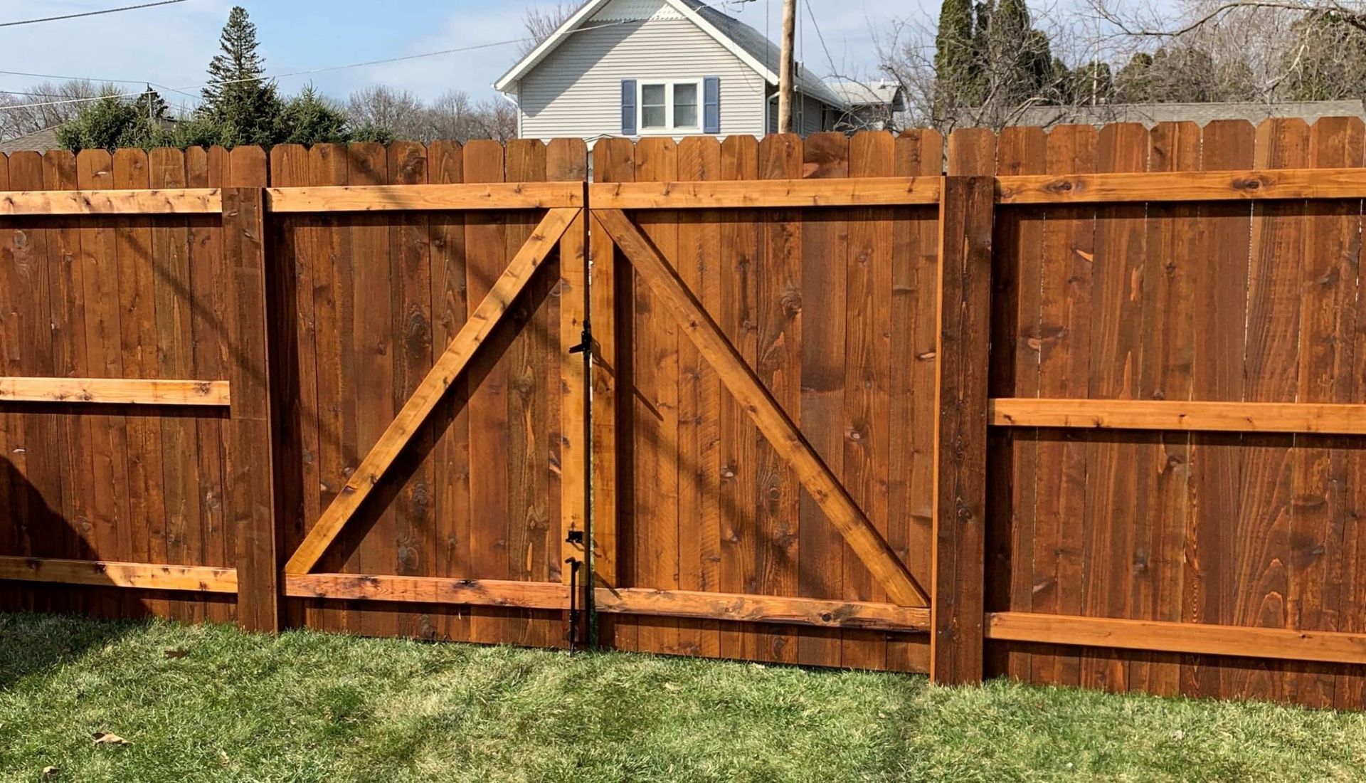 Inside of Cedar Gate | Cambridge, IA | Huber Fencing LLC