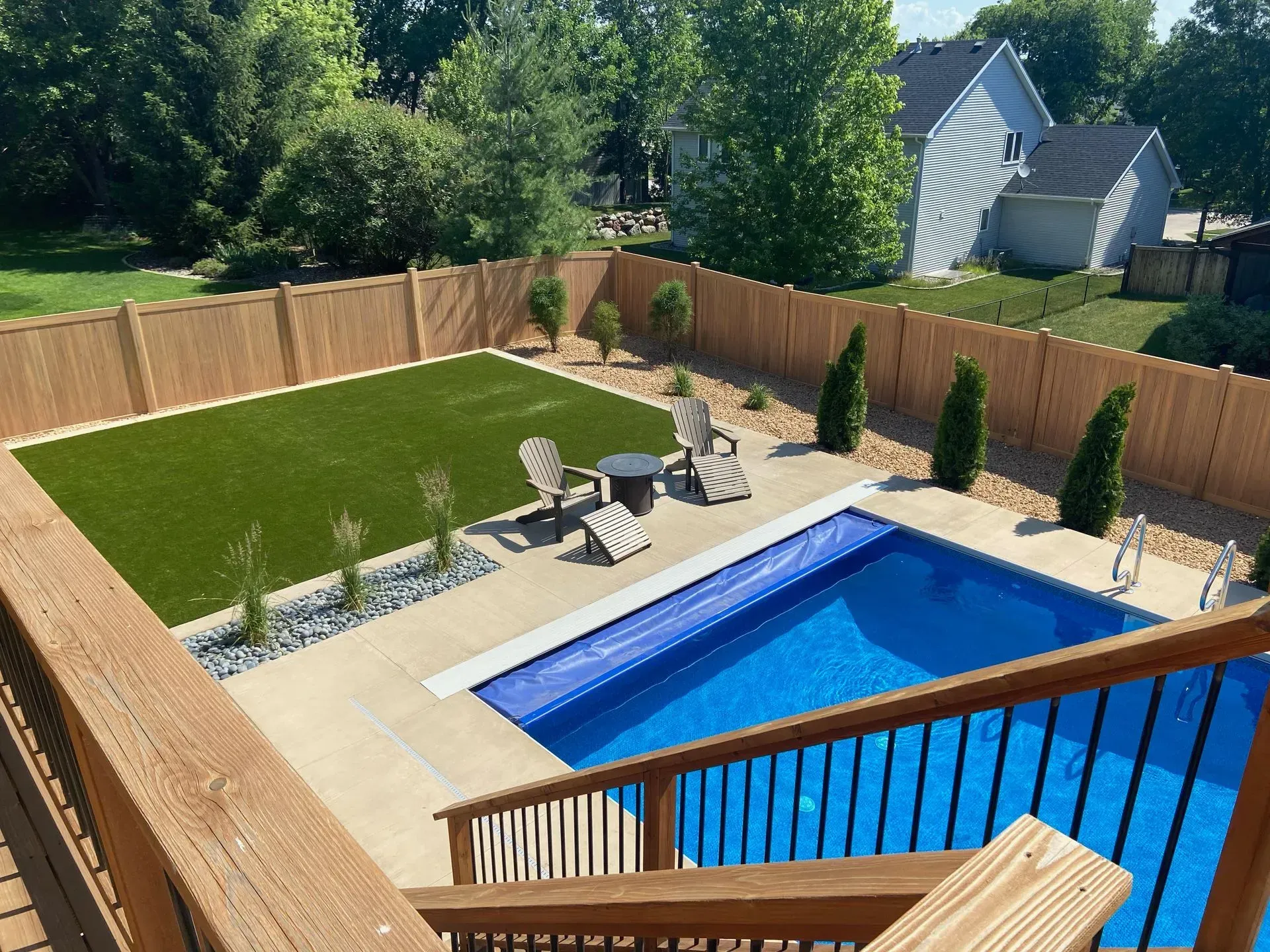Backyard With A Pool