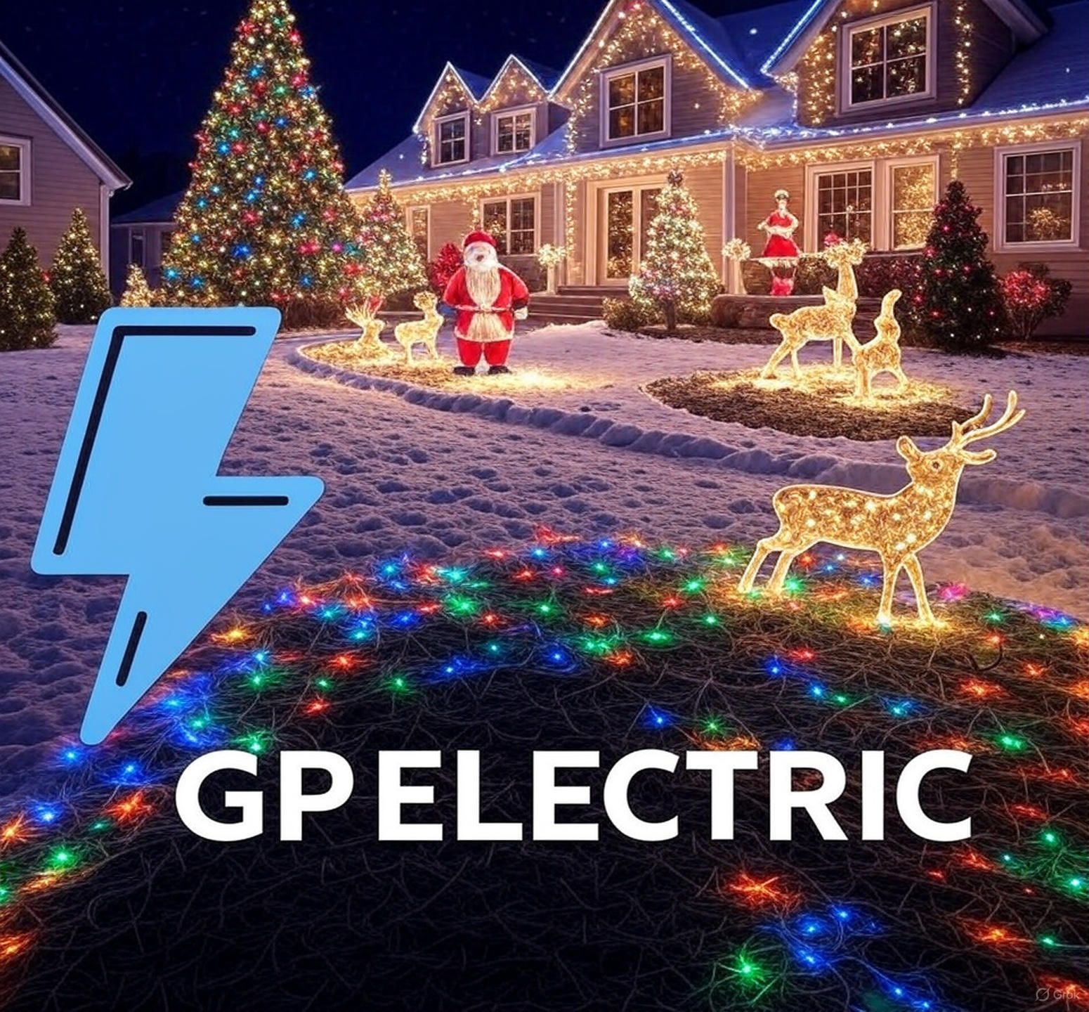 GP Electric Christmas lights installation and holiday lights installation