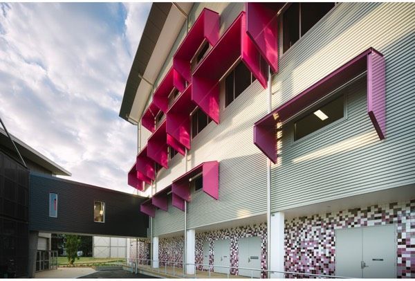 An Artist's Impression of a Building With Pink Shades — Nick Favot Painting in Bohle, QLD