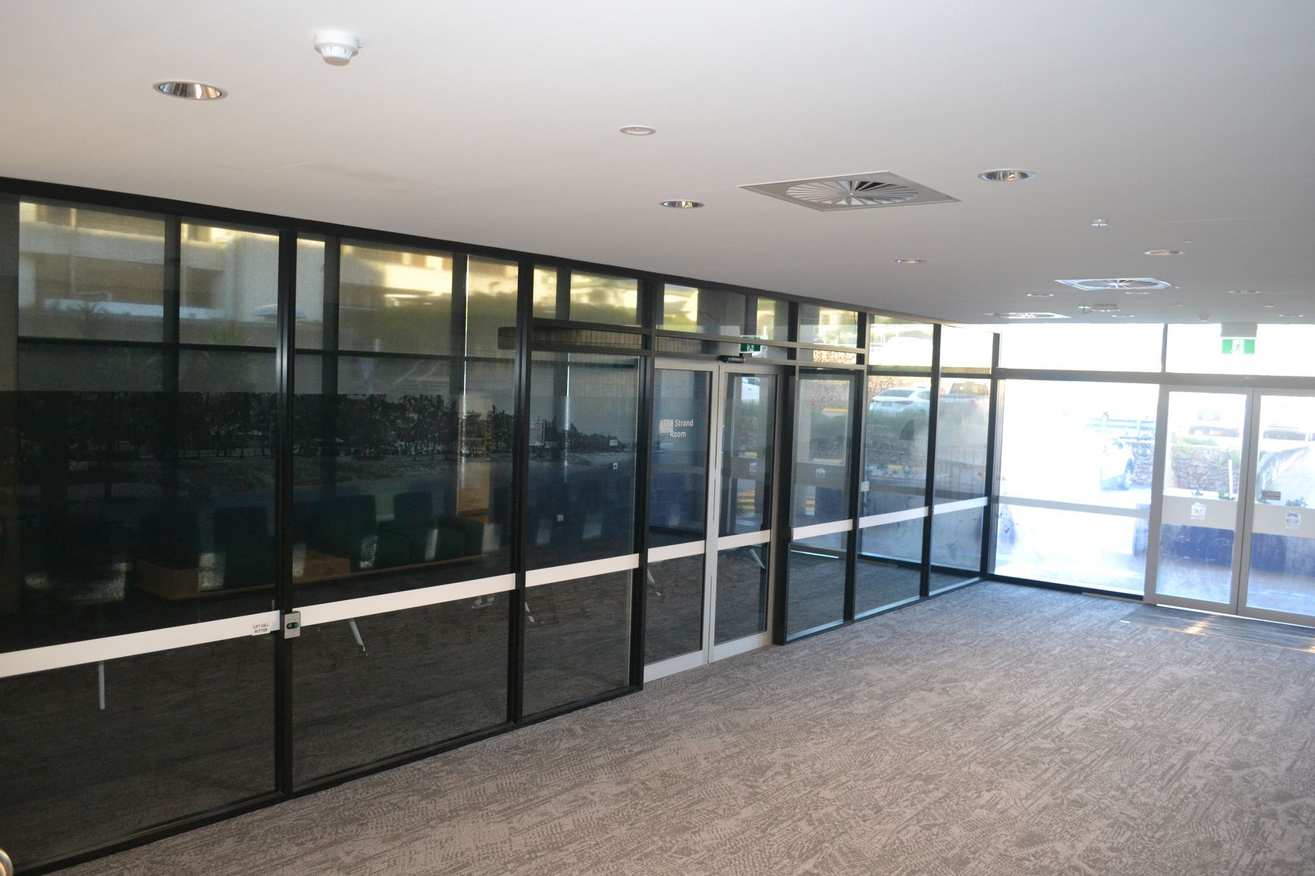 Office Hallway With Carpeted Floor — Nick Favot Painting In Bohle, QLD