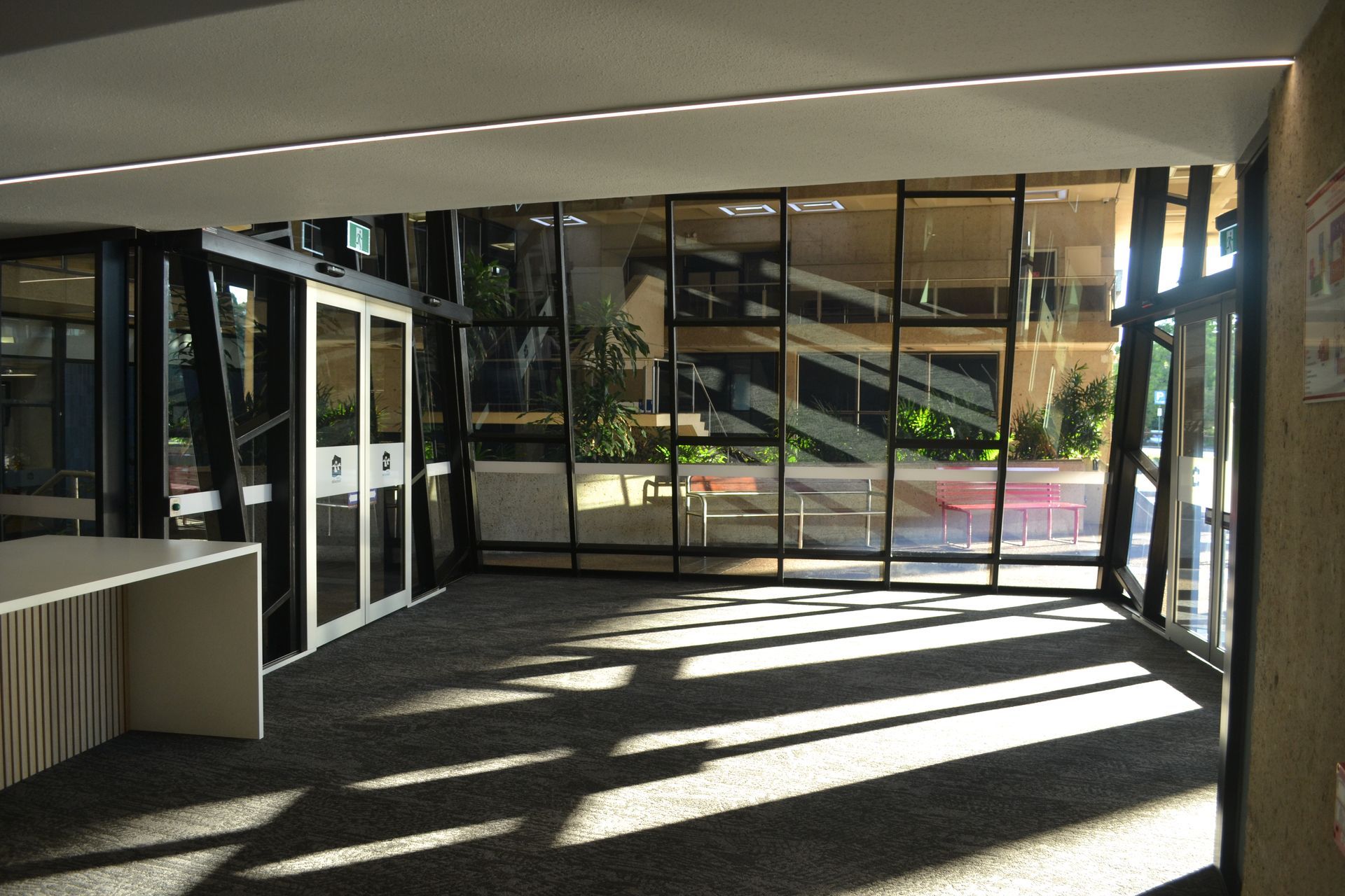 Interior With Geometric Windows — Nick Favot Painting In Bohle, QLD