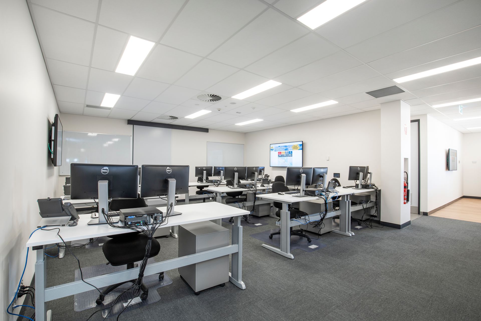 Modern Computer Lab With Multiple Workstations — Nick Favot Painting In Bohle, QLD