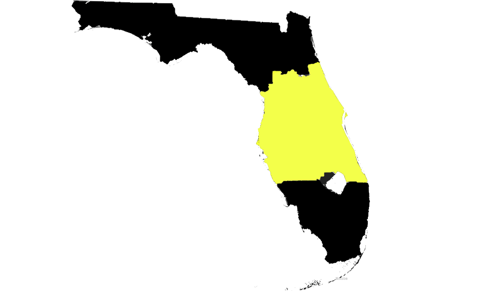 Trusted Fire and Security Service Area Mid Florida Map