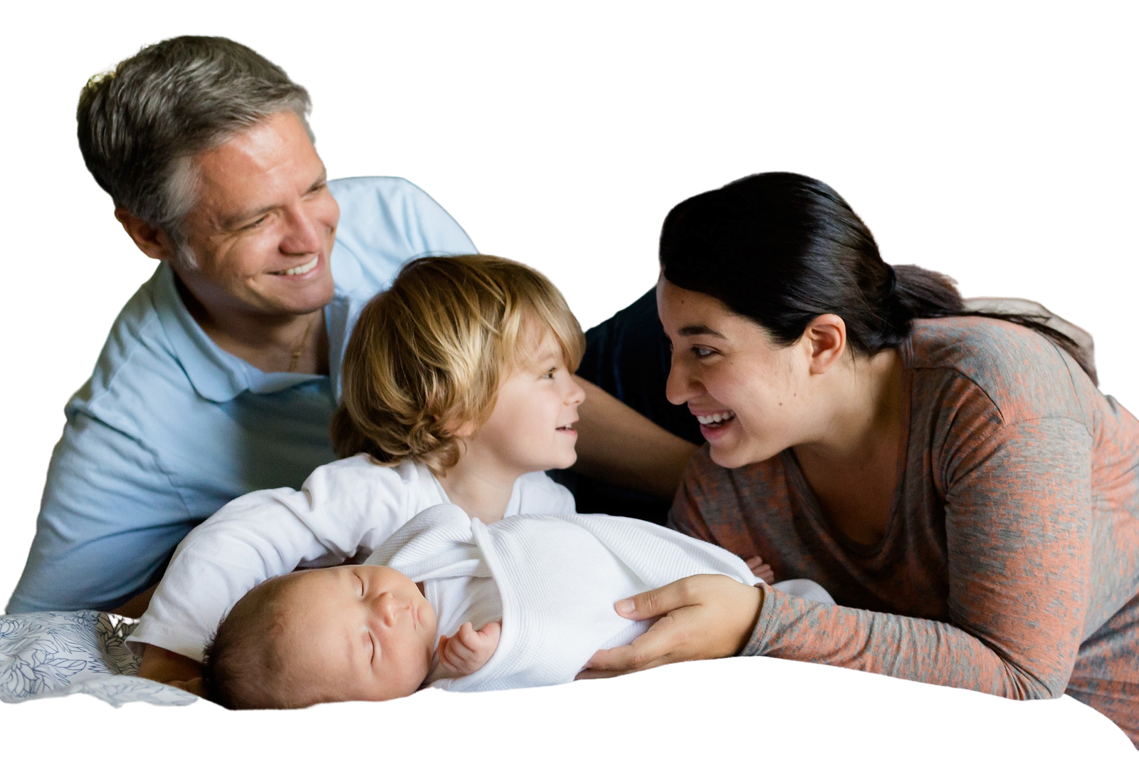 father, mother, toddler, baby