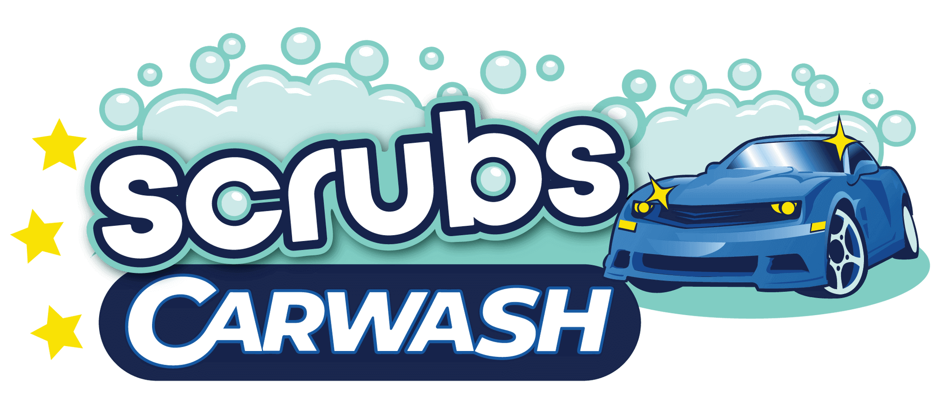 Scrubs Express Carwash Car Logo