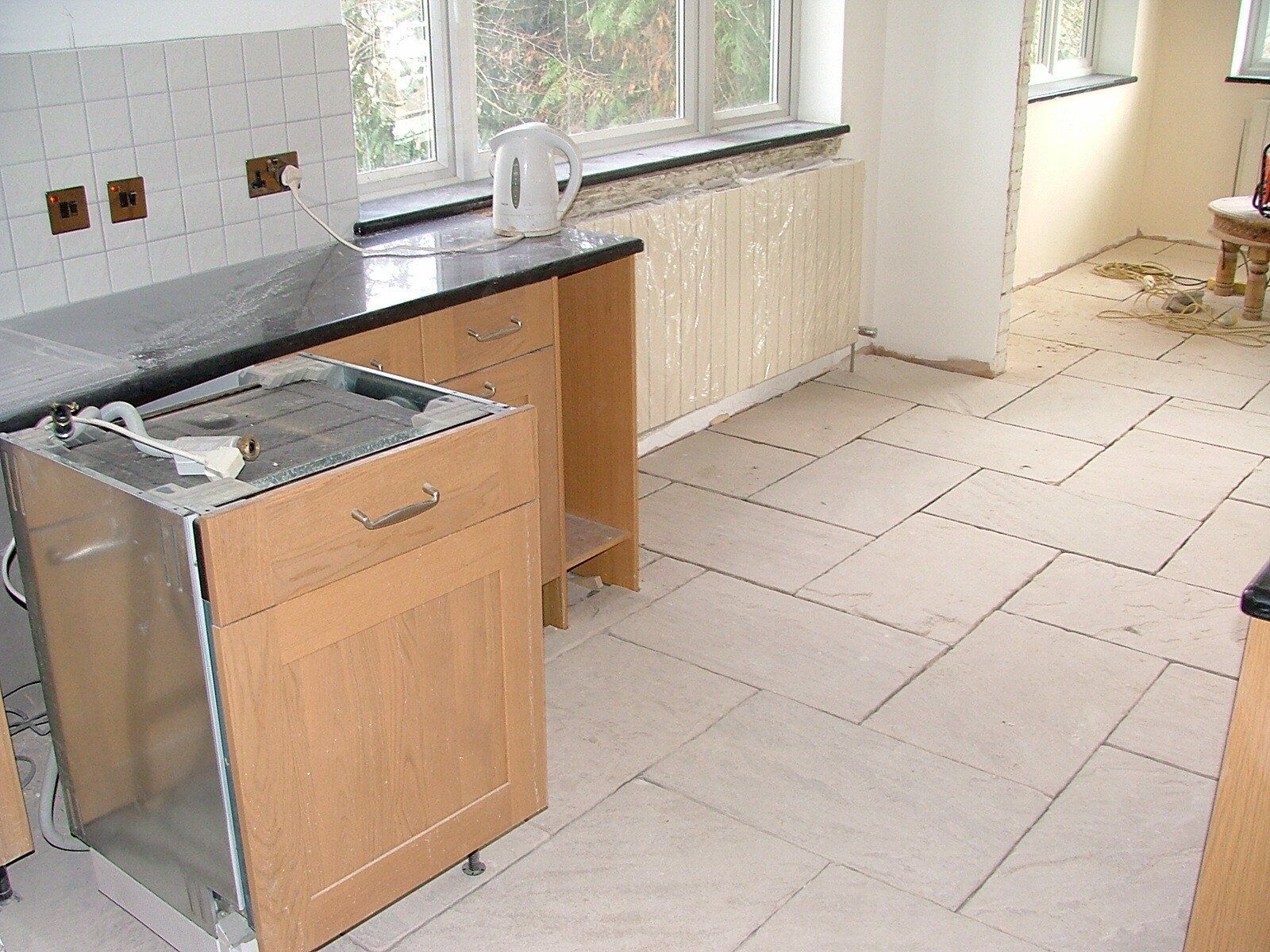 virtual view of kitchen island